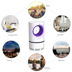 Powerful Electric Mosquito Killer Lamp – 360° UV Bug Zapper | Silent, Safe & Rechargeable Insect Trap