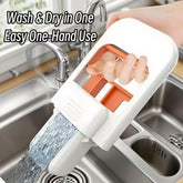 Foldable Desktop Mini Sponge Mop | Portable Wet & Dry Cleaning | Self‑Squeezing Mop for Kitchen, Bathroom, Car & Glass