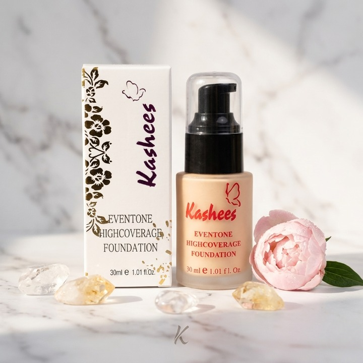 Kashee's Eventone Foundation 30ml – Smooth Matte Finish