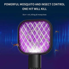 USB Rechargeable Mosquito Killer Racket with UV Light – Portable Indoor & Outdoor Bug Zapper