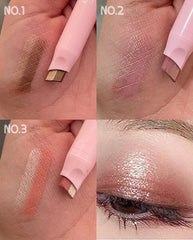 2-in-1 Eyeshadow Stick Pen – Shimmer Matte Blendable Eye Makeup