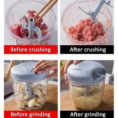 Eotia Hand Cutter 500ML – Manual Vegetable Chopper, Onion & Garlic Cutter for Fast Kitchen Cooking