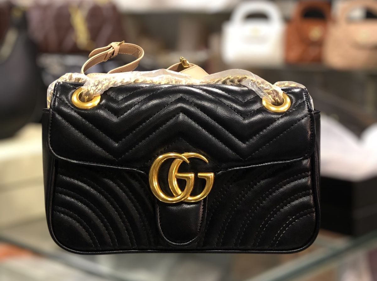 Luxury Quilted Matelassé Crossbody Bag