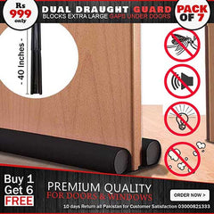 Pack of 7 Door Draft Dust and Air Stopper