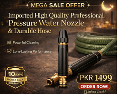 Mega Sale Offer - Imported High Quality Professional Pressure Water Nozzle with Metal Hose Rs 1499