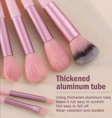 13 Pcs Makeup Brush Set – Soft Fluffy Pink Brush Kit